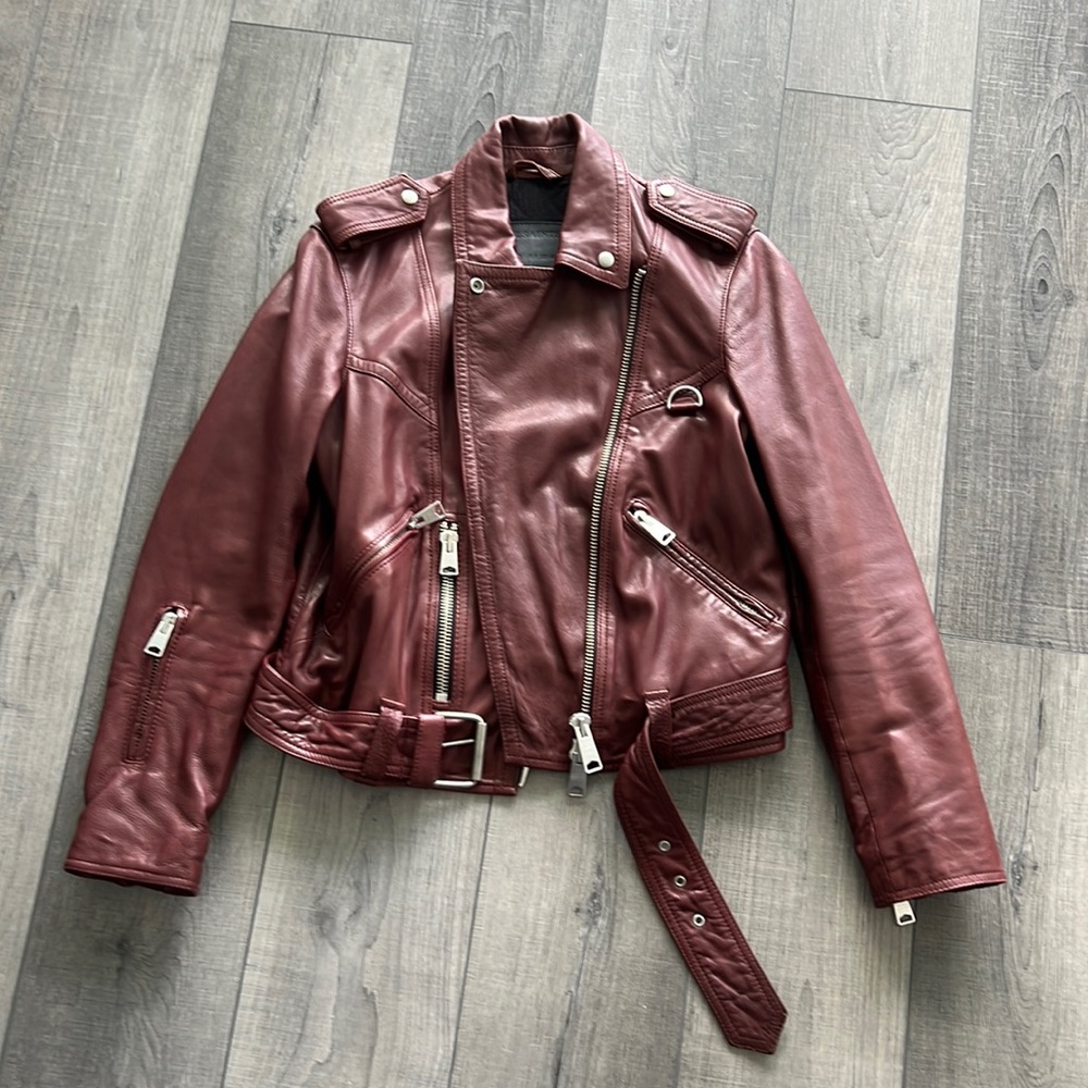 ALL SAINTS Gidley Leather Biker Jacket
